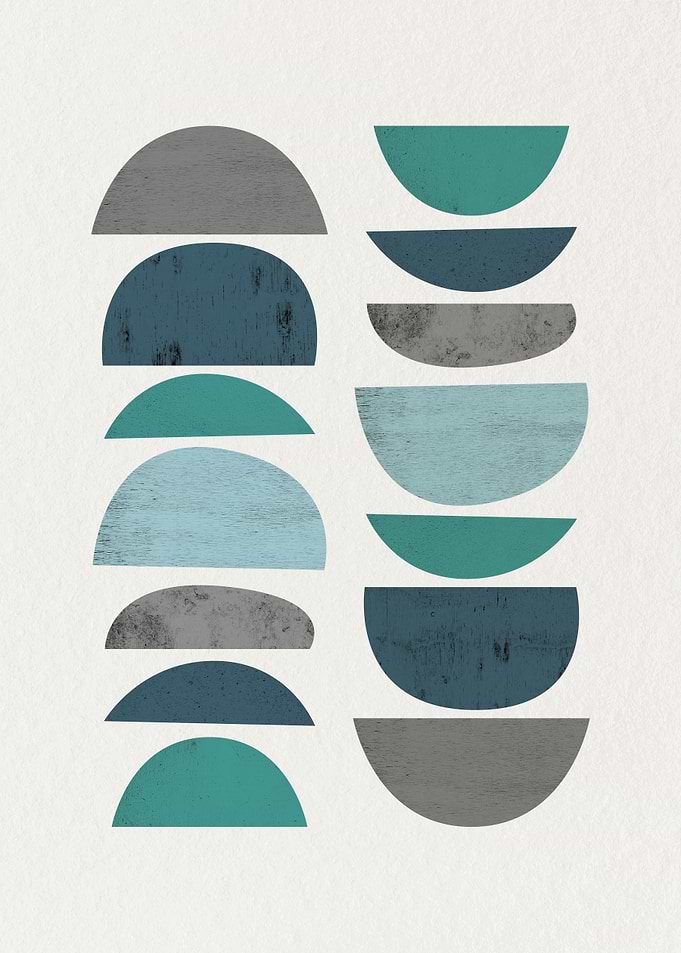 Teal Mid Century