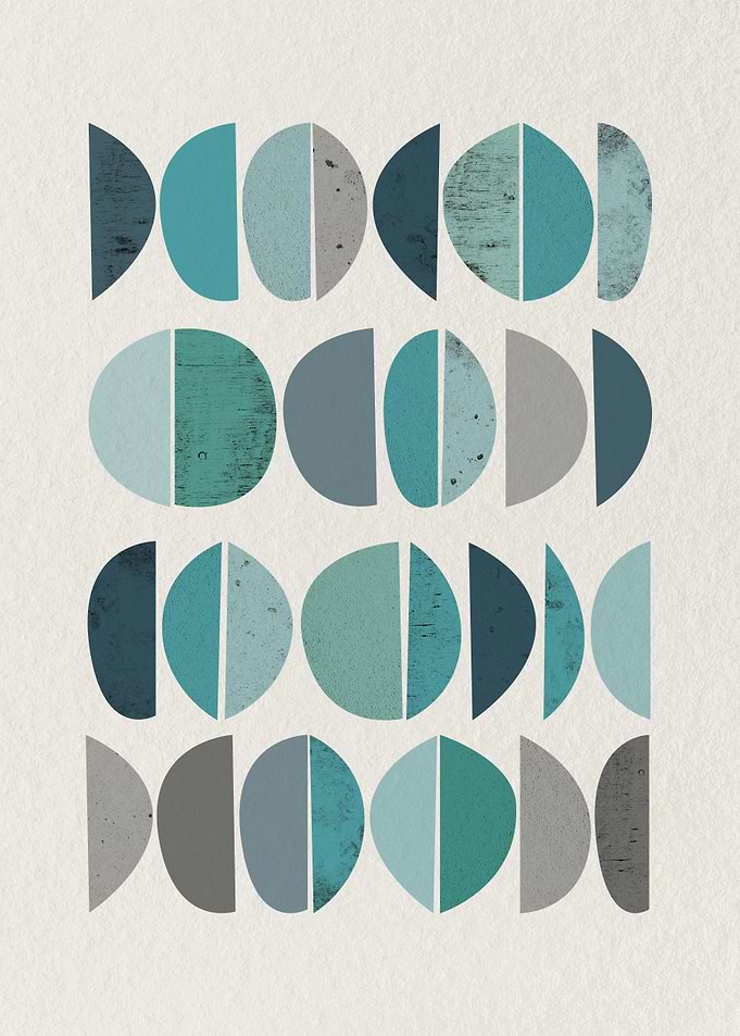 Teal Mid Century