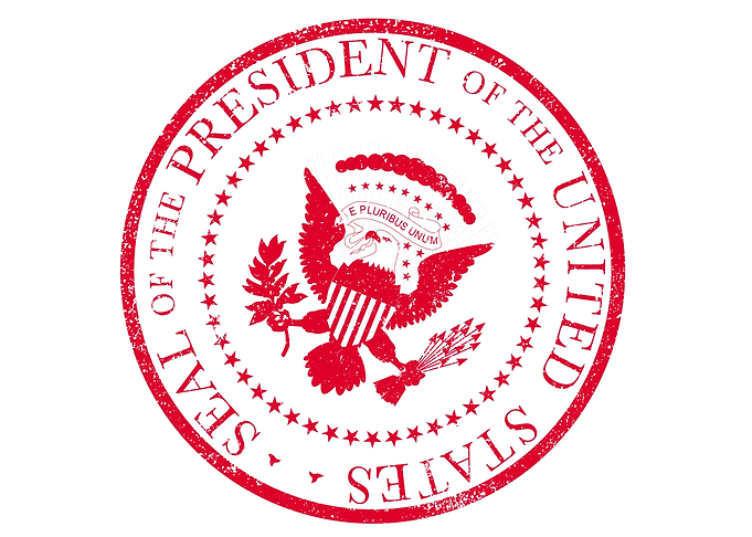 President Seal Rubbe Stamp