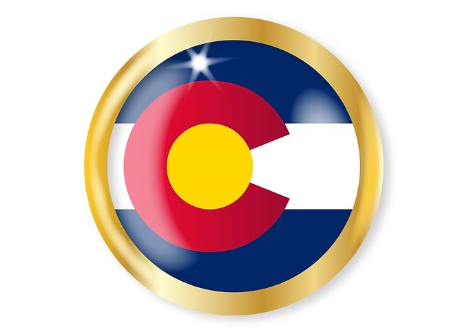 Colorado Flag Button