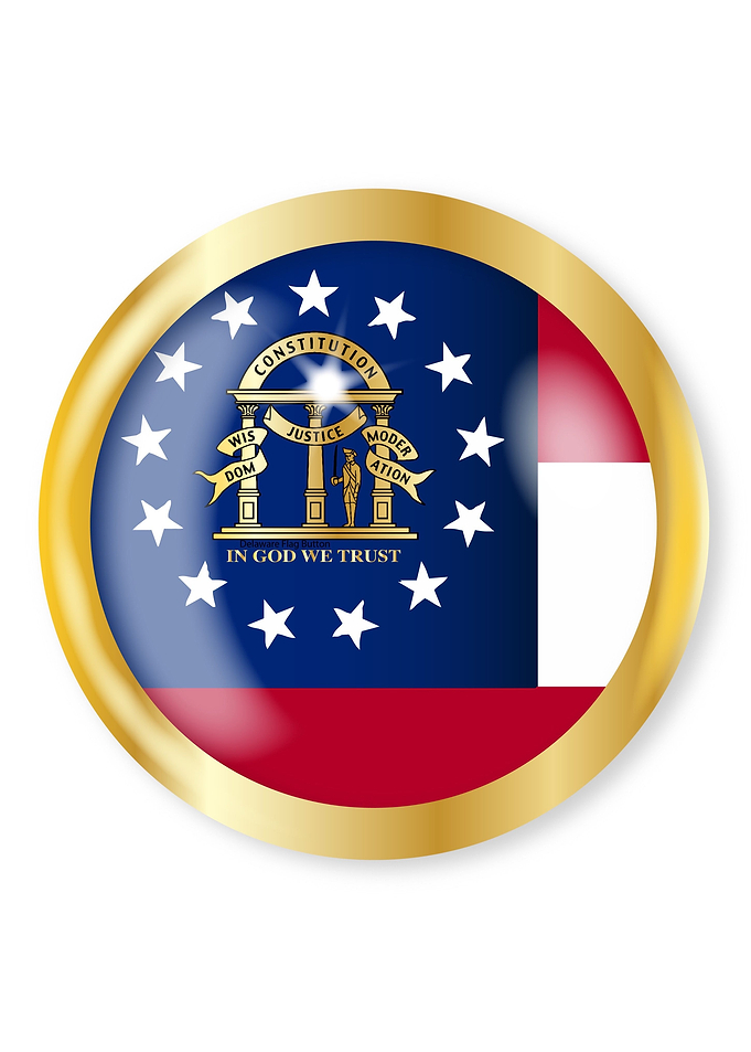 Georgia Flag Button