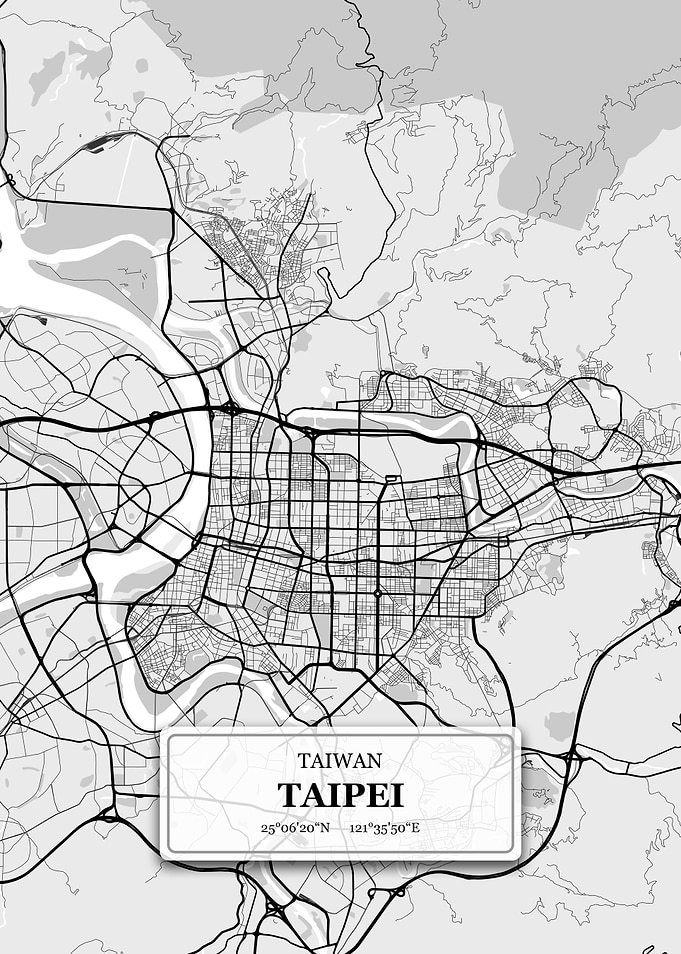 Taipei Taiwan City Map