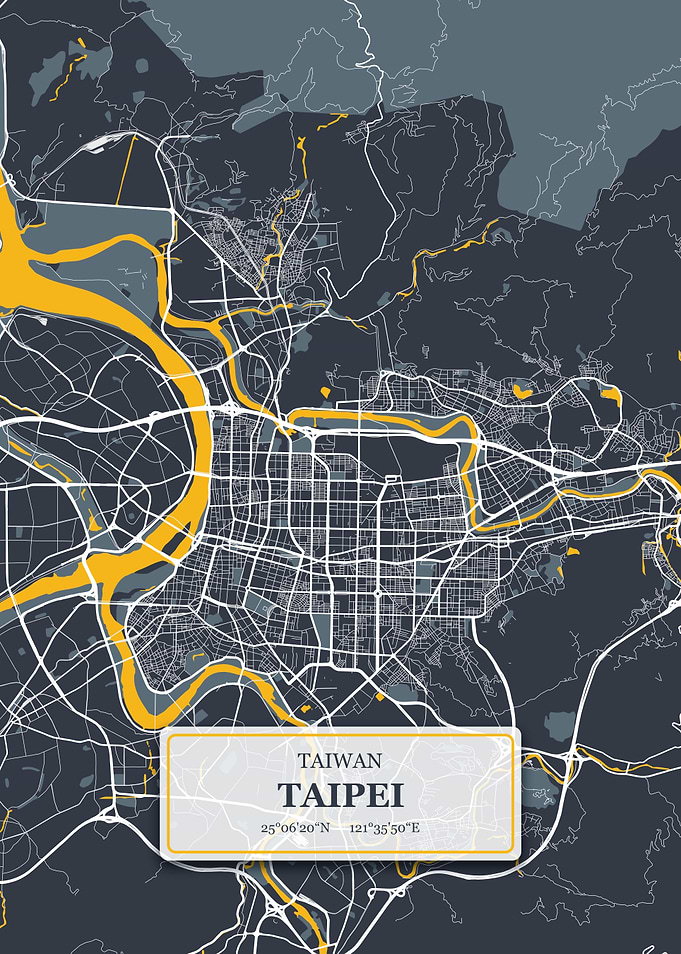 Taipei Taiwan City Map