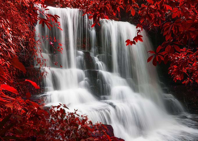 Red Waterfall Dream