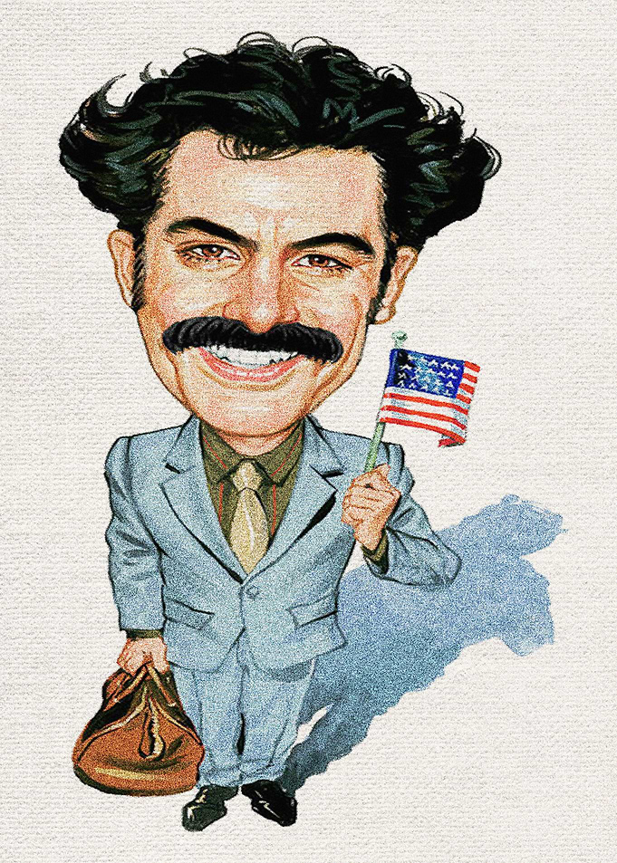 Sacha Baron Cohen As Borat
