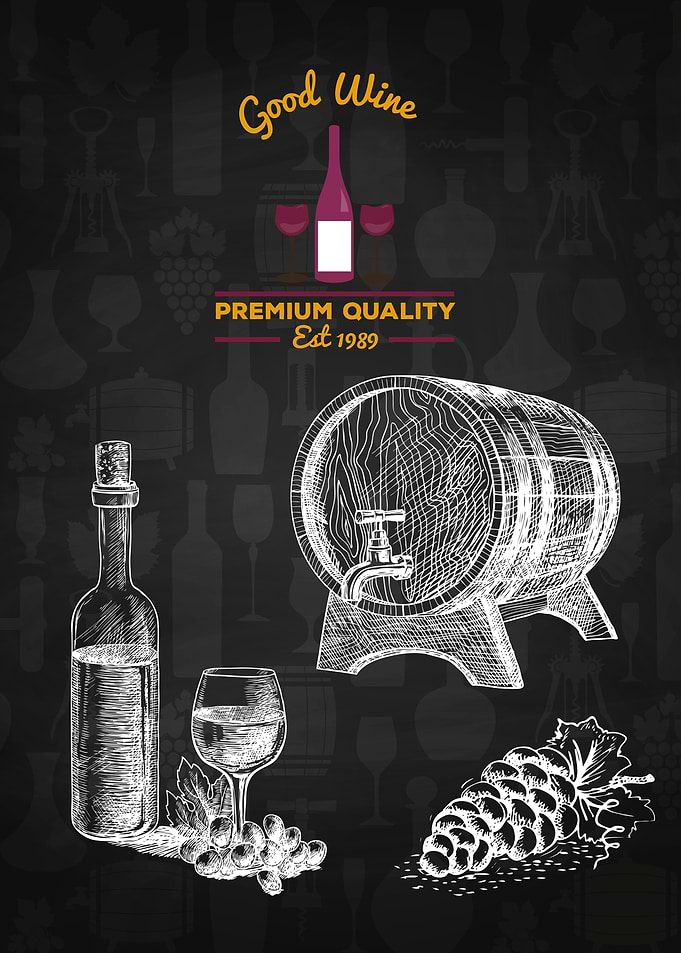 Wine blackboard