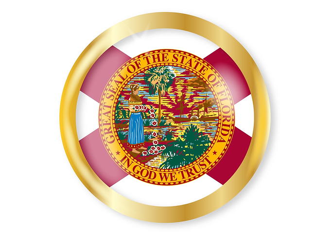 Florida Flag Button