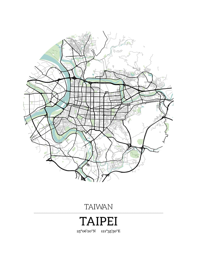 Taipei Taiwan City Map