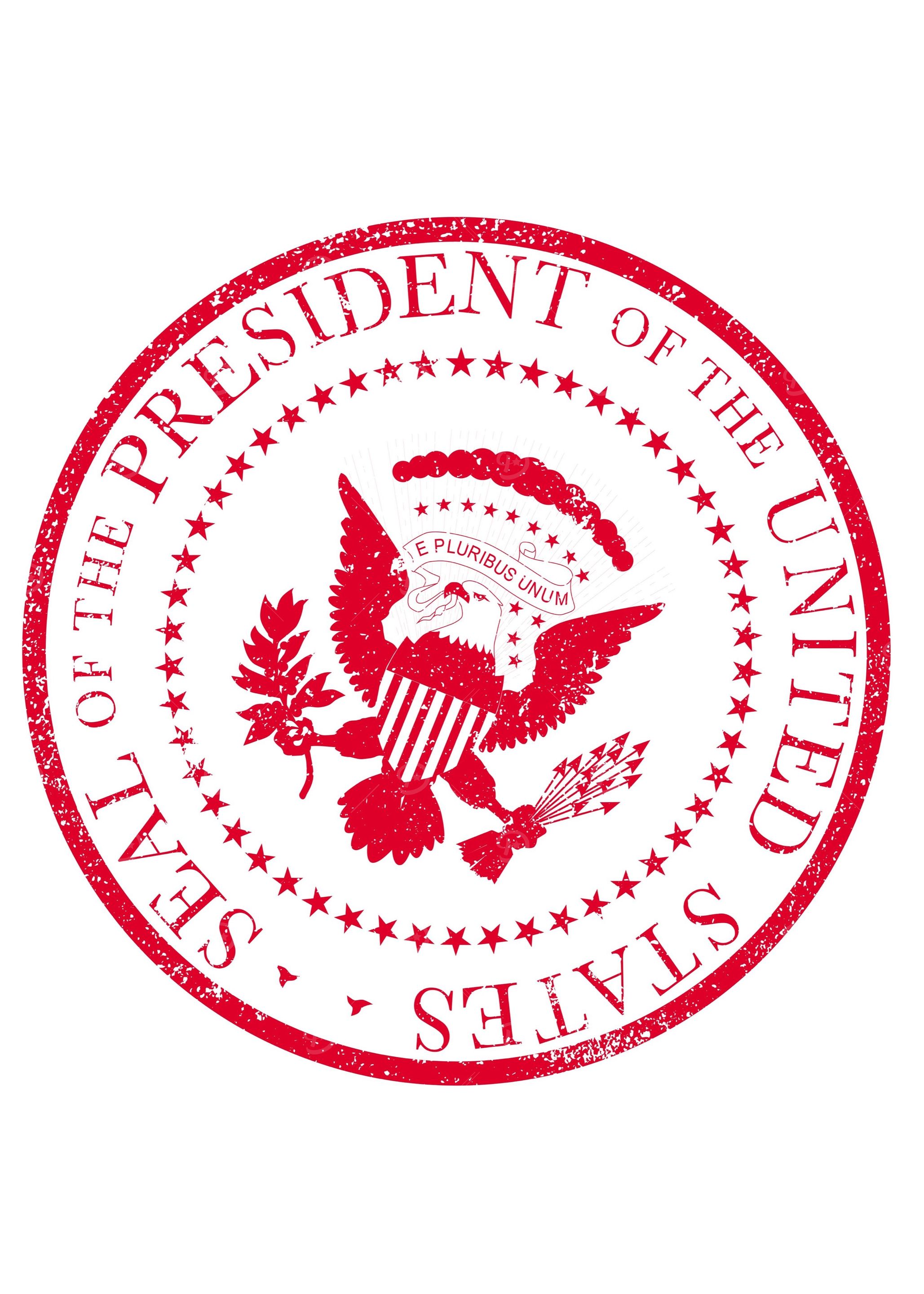 President Seal Rubbe Stamp