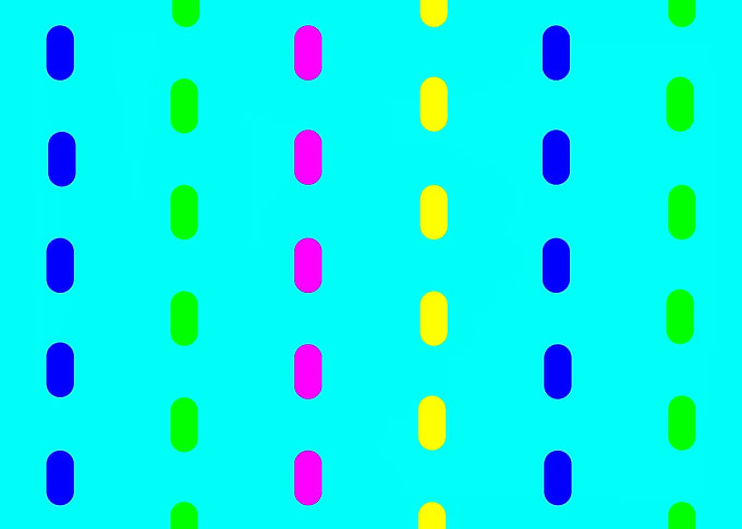 Capsules on Blue