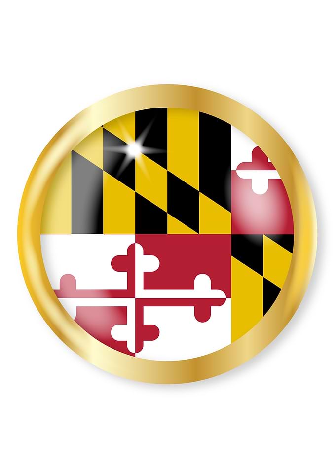 Maryland Flag Button