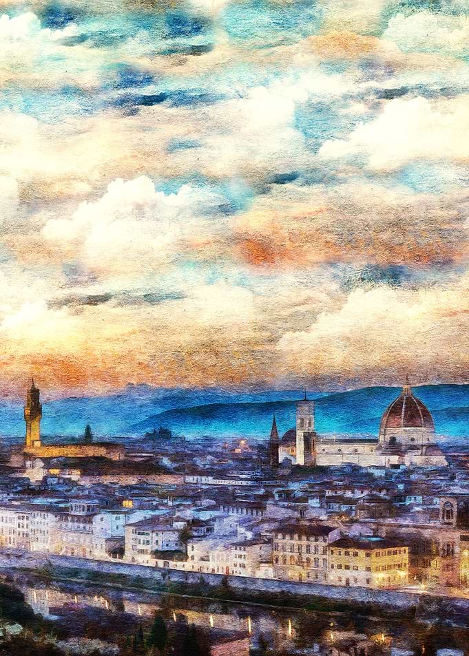 Florence in blue