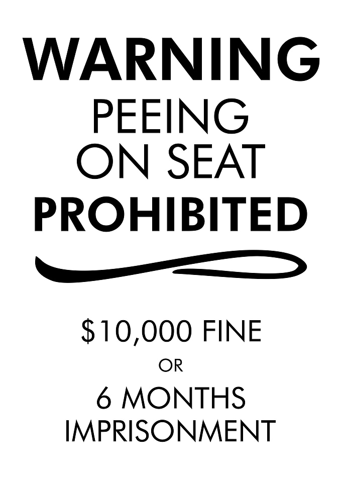 PEEING ON SEAT Funny Bath