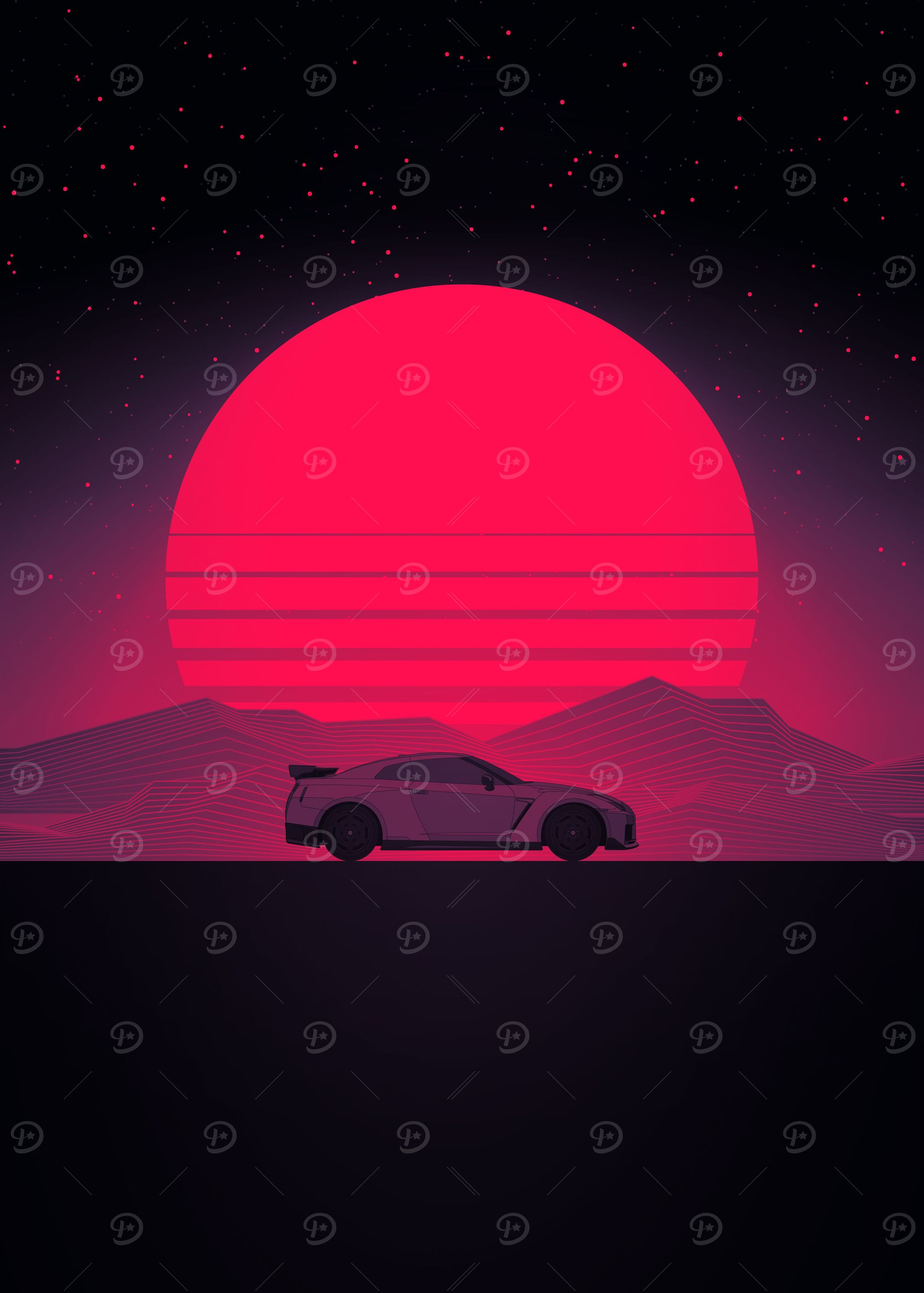 Sunset Sports Car Drive