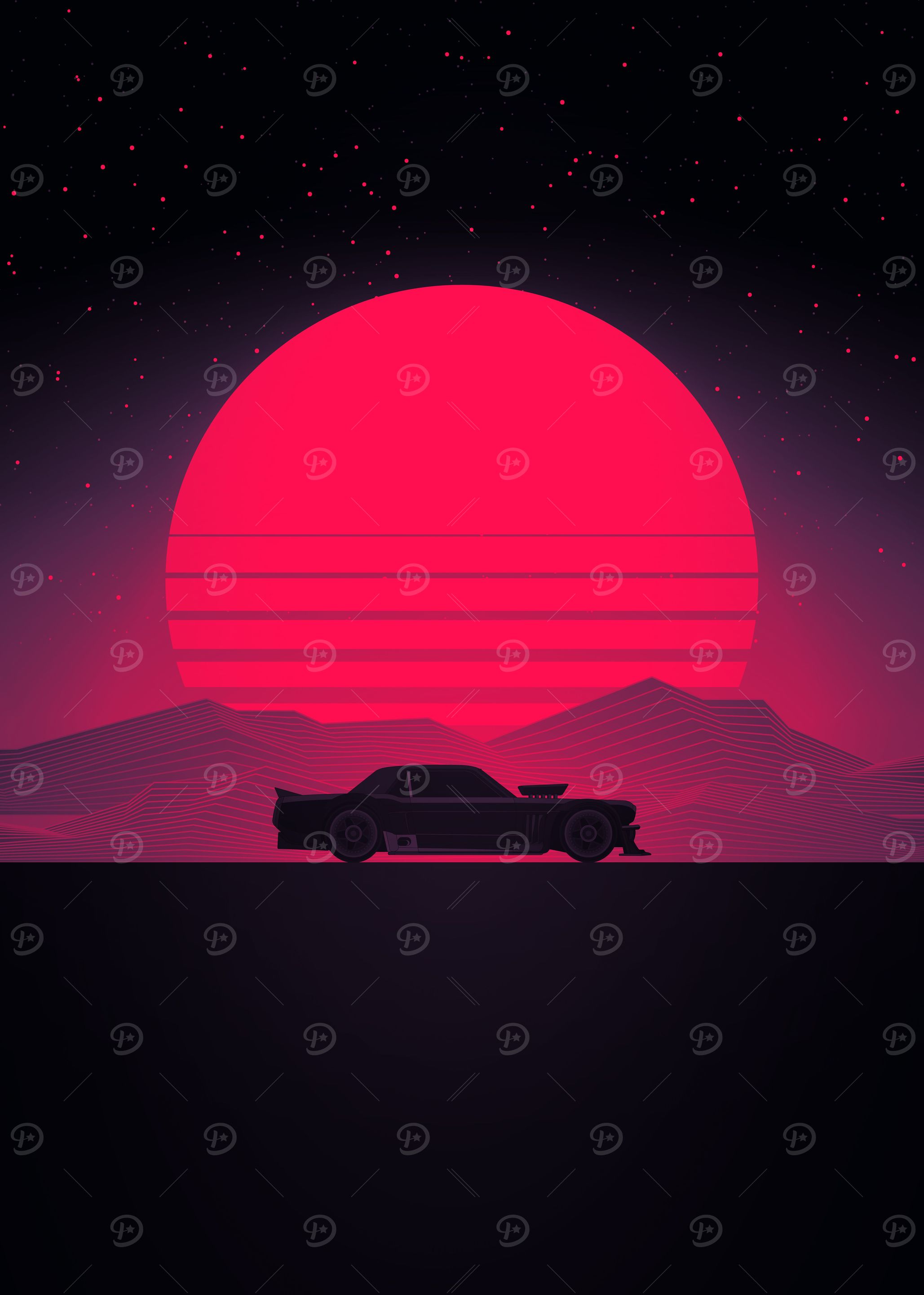 Sunset Car Drive