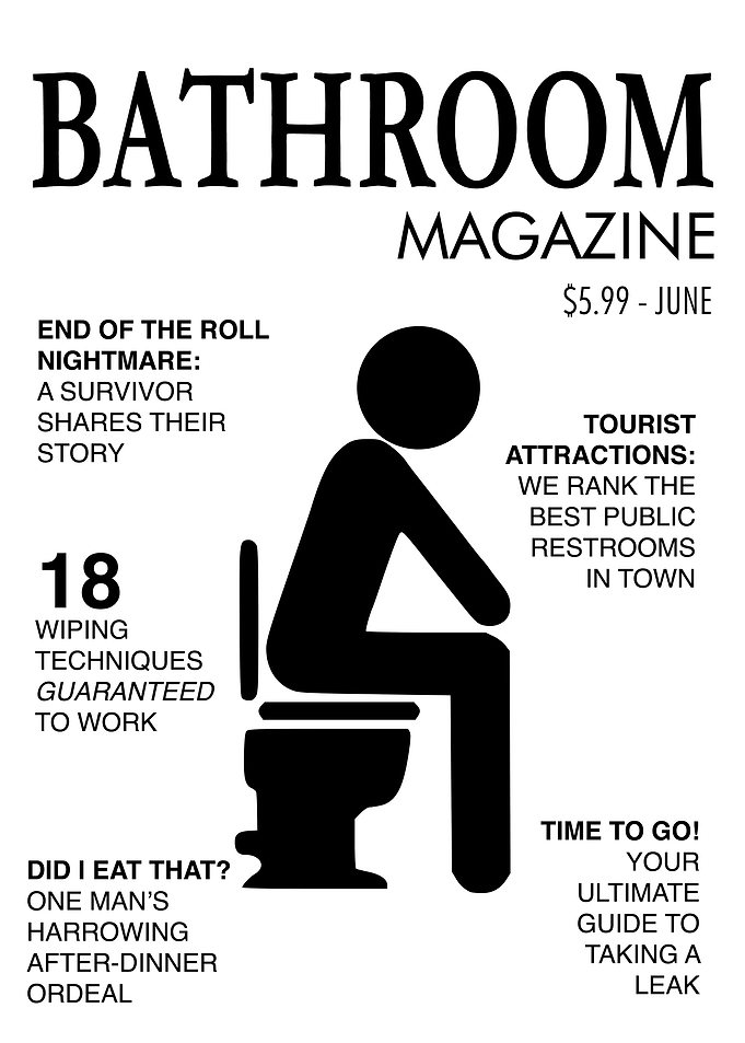 BATHROOM MAGAZINE Funny