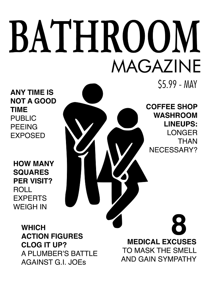 BATHROOM MAGAZINE Funny