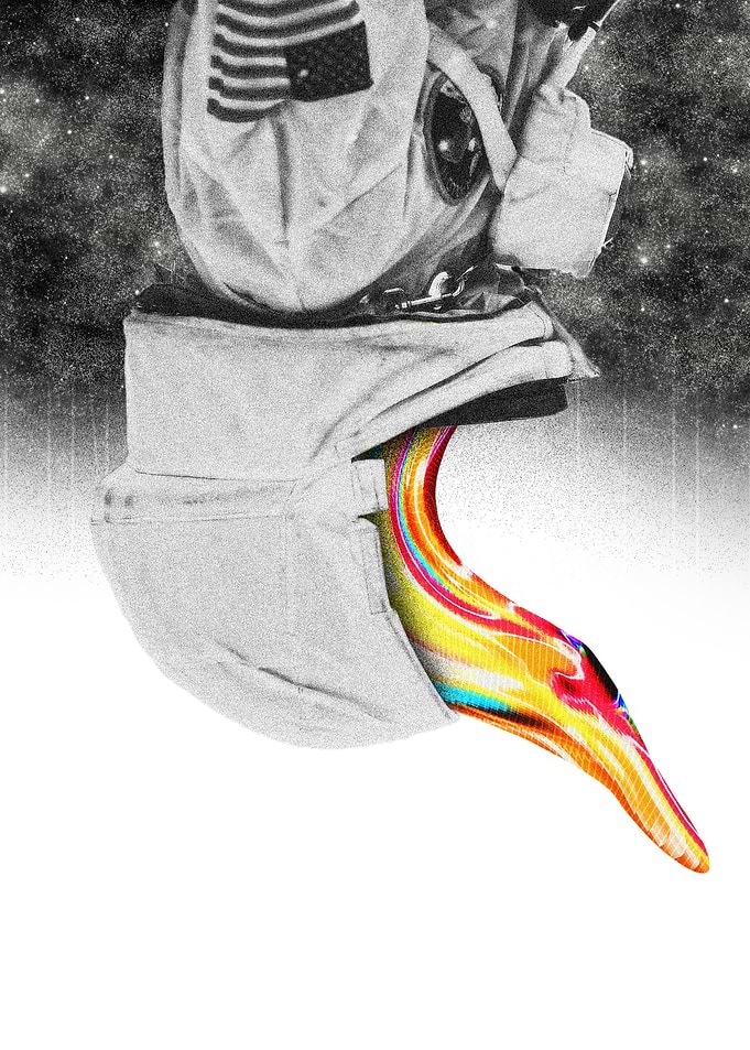 Falling astronaut