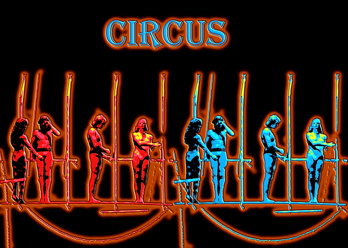 Circus trapezists