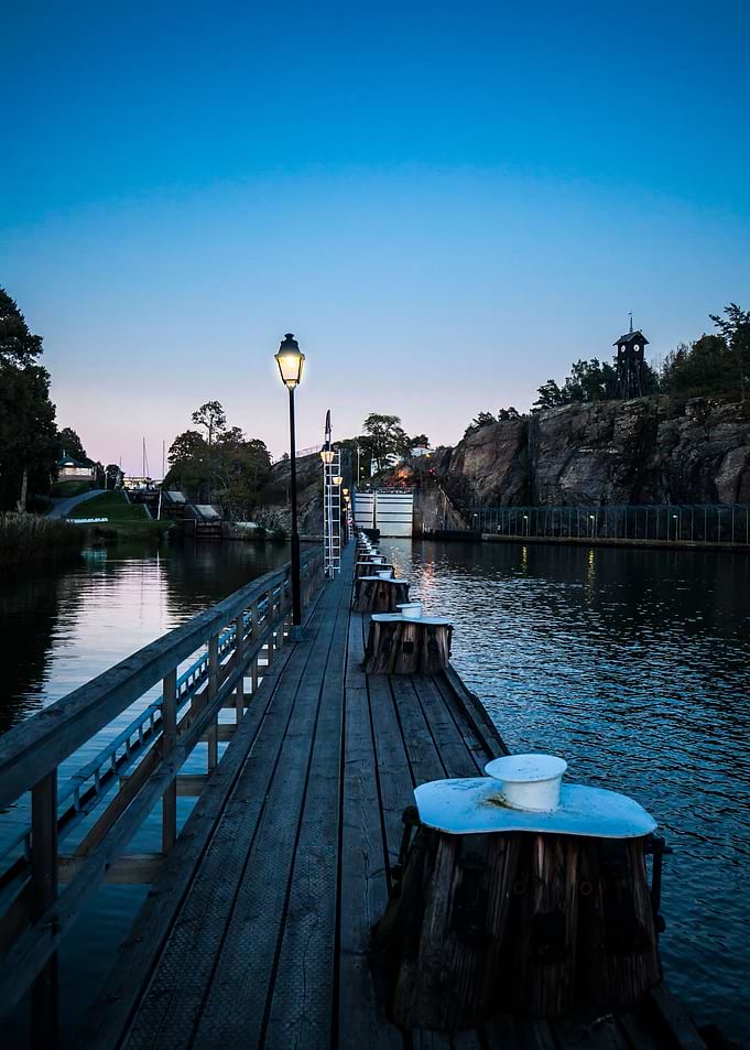 Pier at the locks
