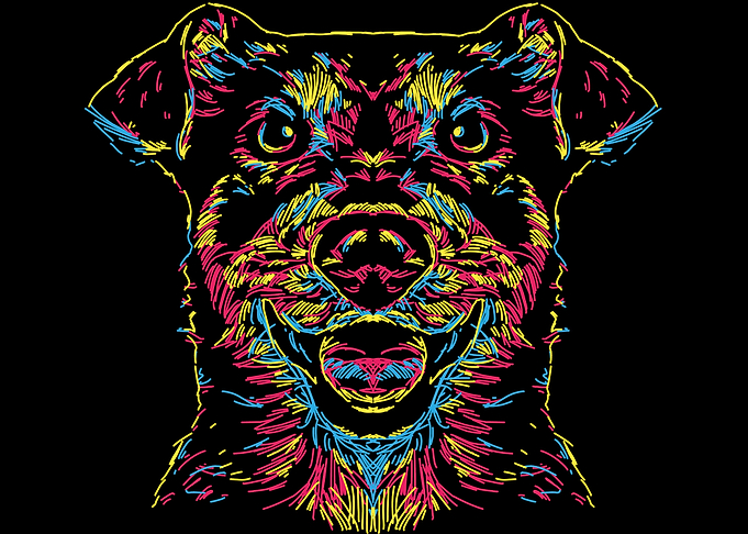 Cute Colorful Terrier