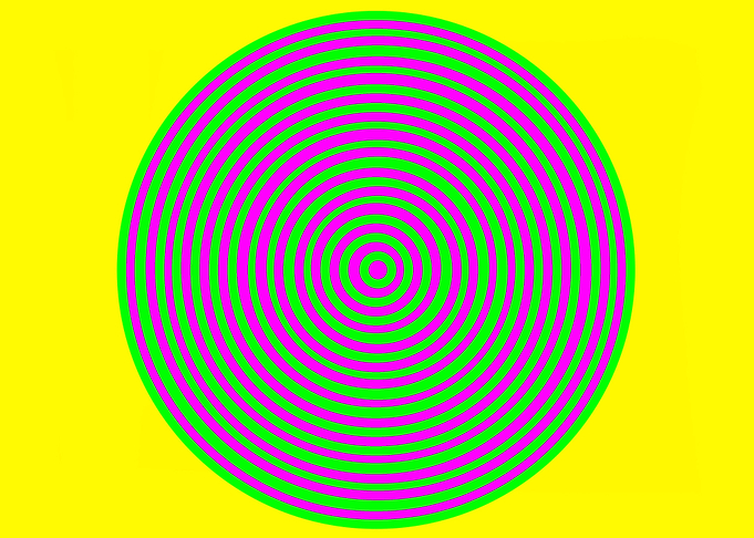 Pink and Green Circles
