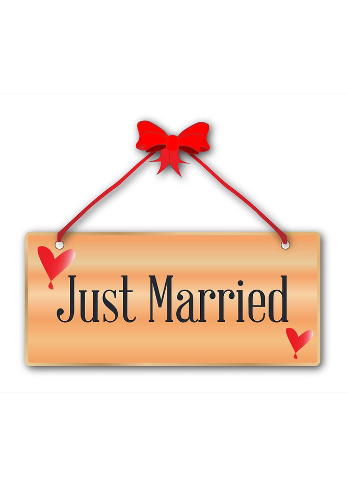 Just Married Sign