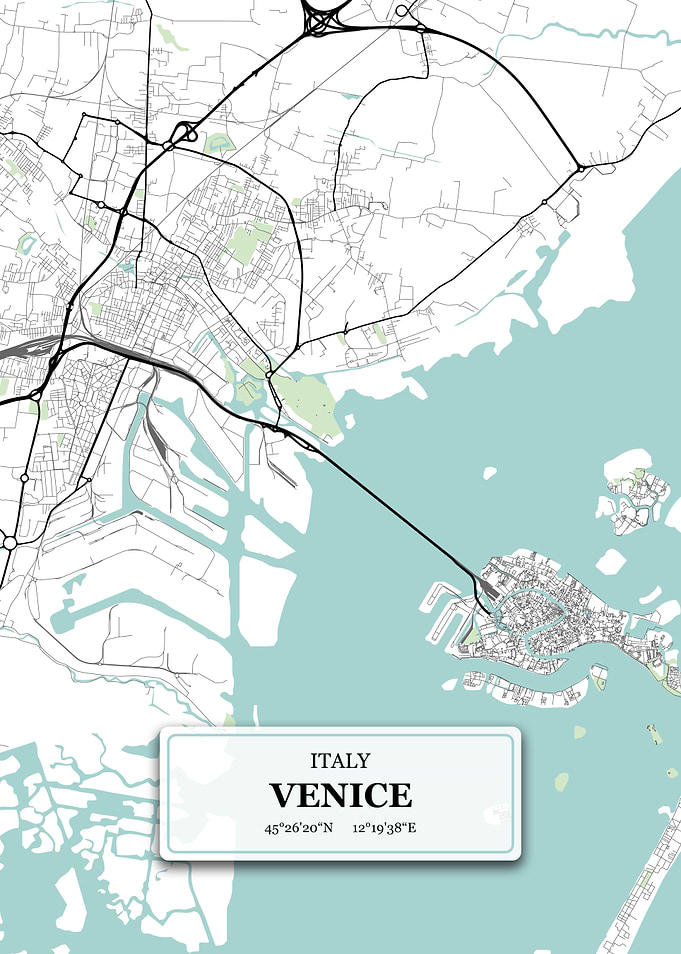Venice Italy City Map