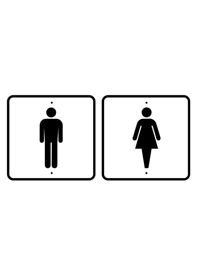 Man Woman Sign