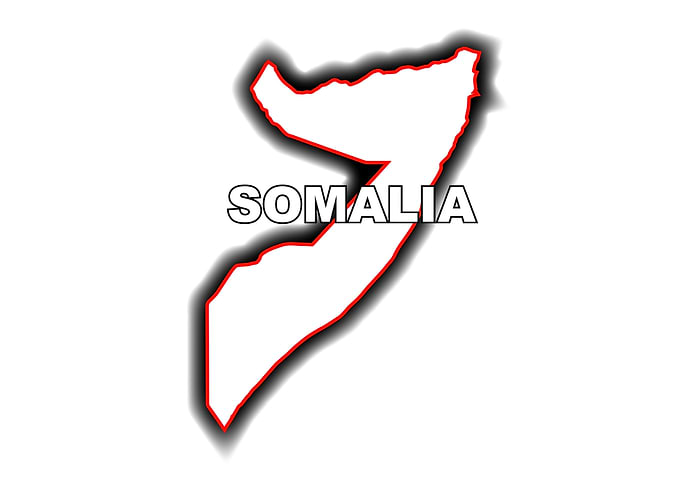 Outline Map of Somalia