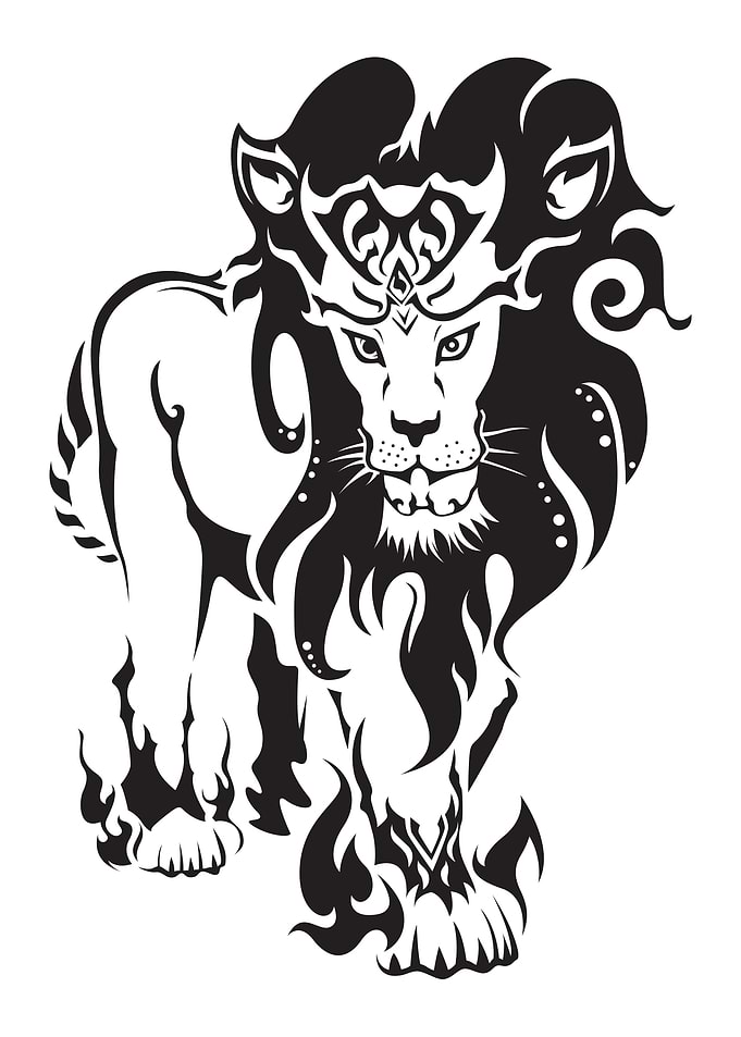 Leo tattoo style