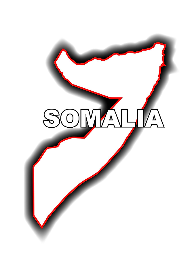 Outline Map of Somalia