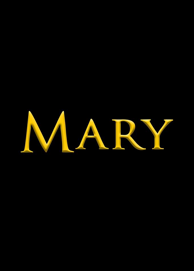 Mary Gold On Black
