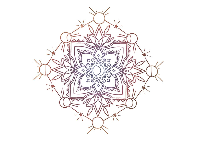Moon Phases Mandala