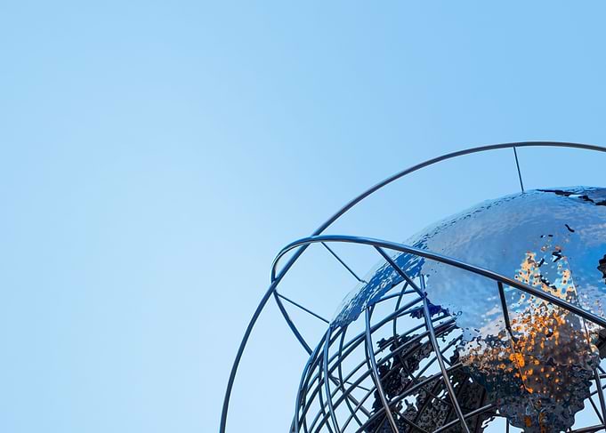 NYC Columbus Circle earth