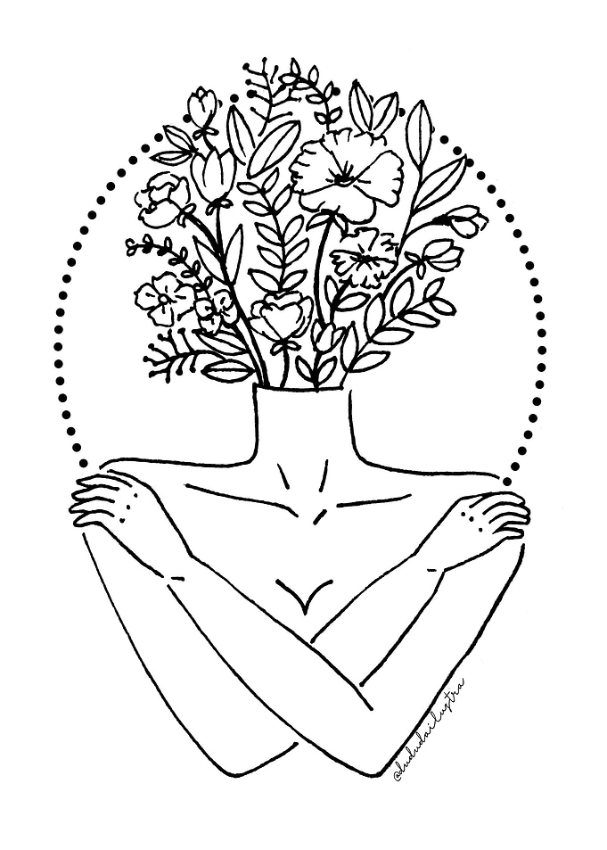 Woman flower