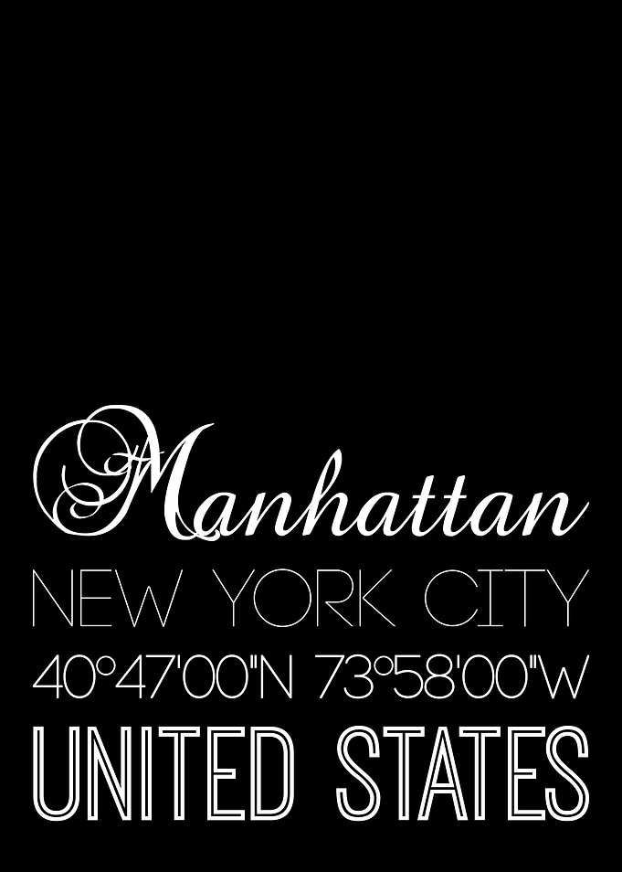 Manhattan On Black
