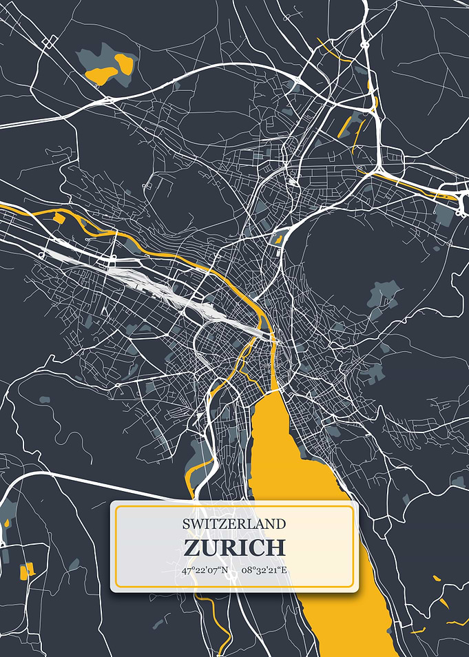 Zurich Switzerland Map
