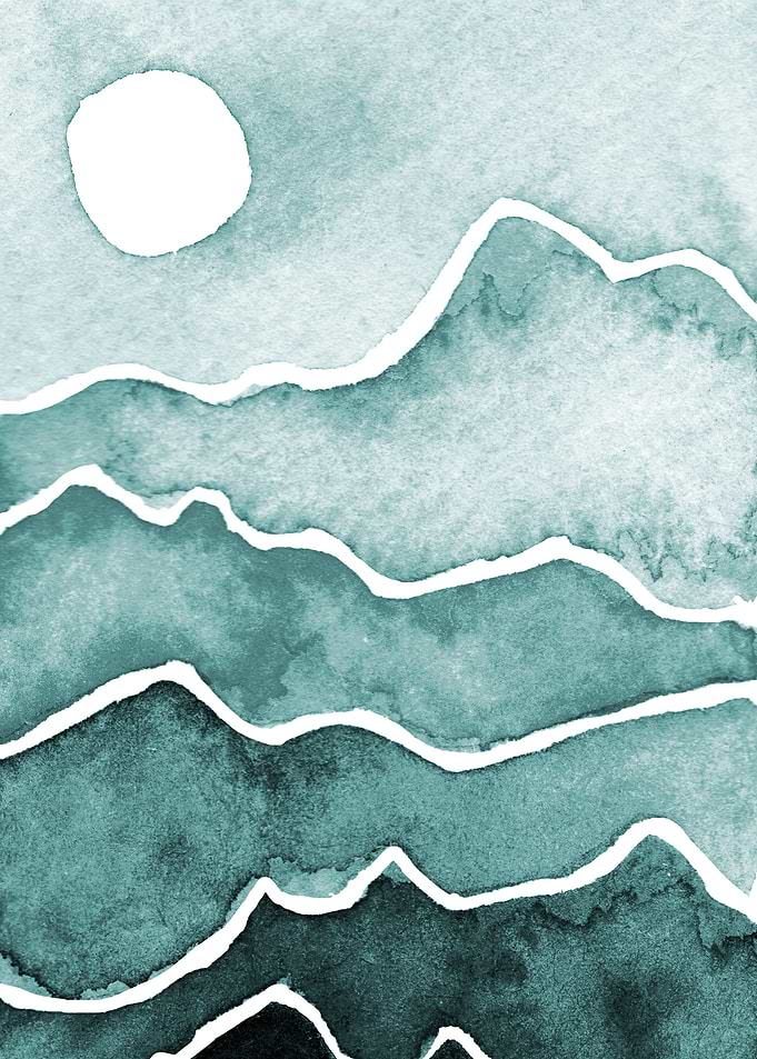 Watercolor Layer landscape