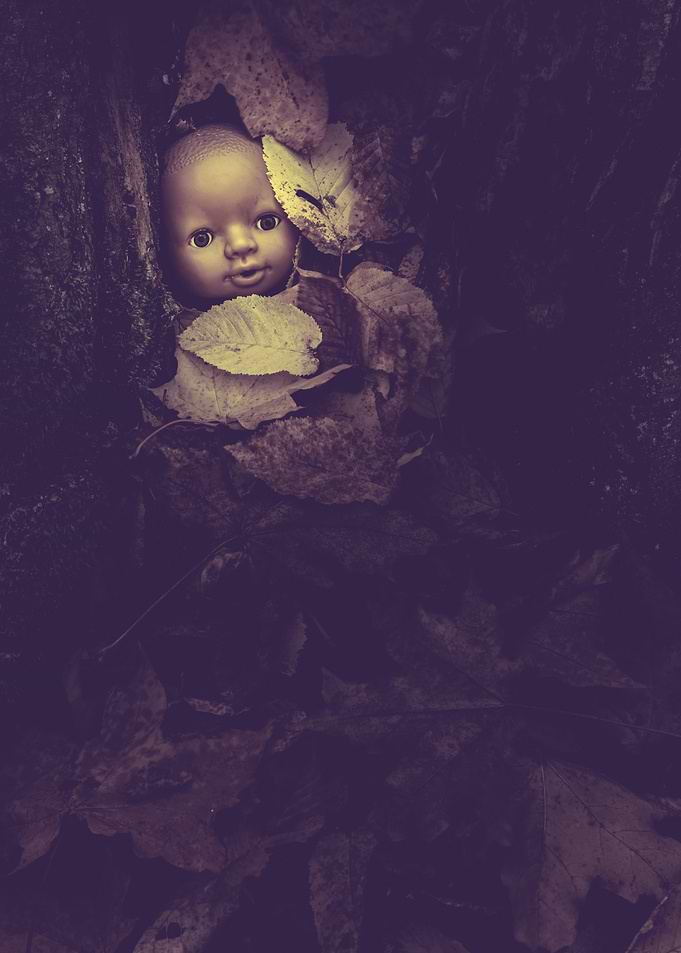 Black doll against racism