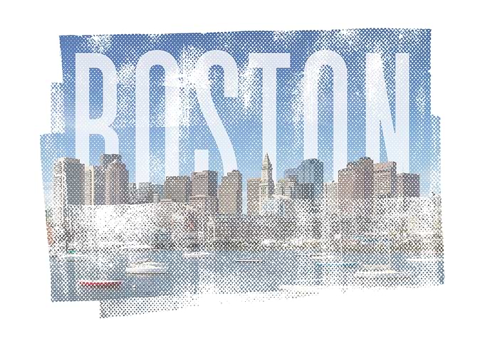 BOSTON Skyline Vintage