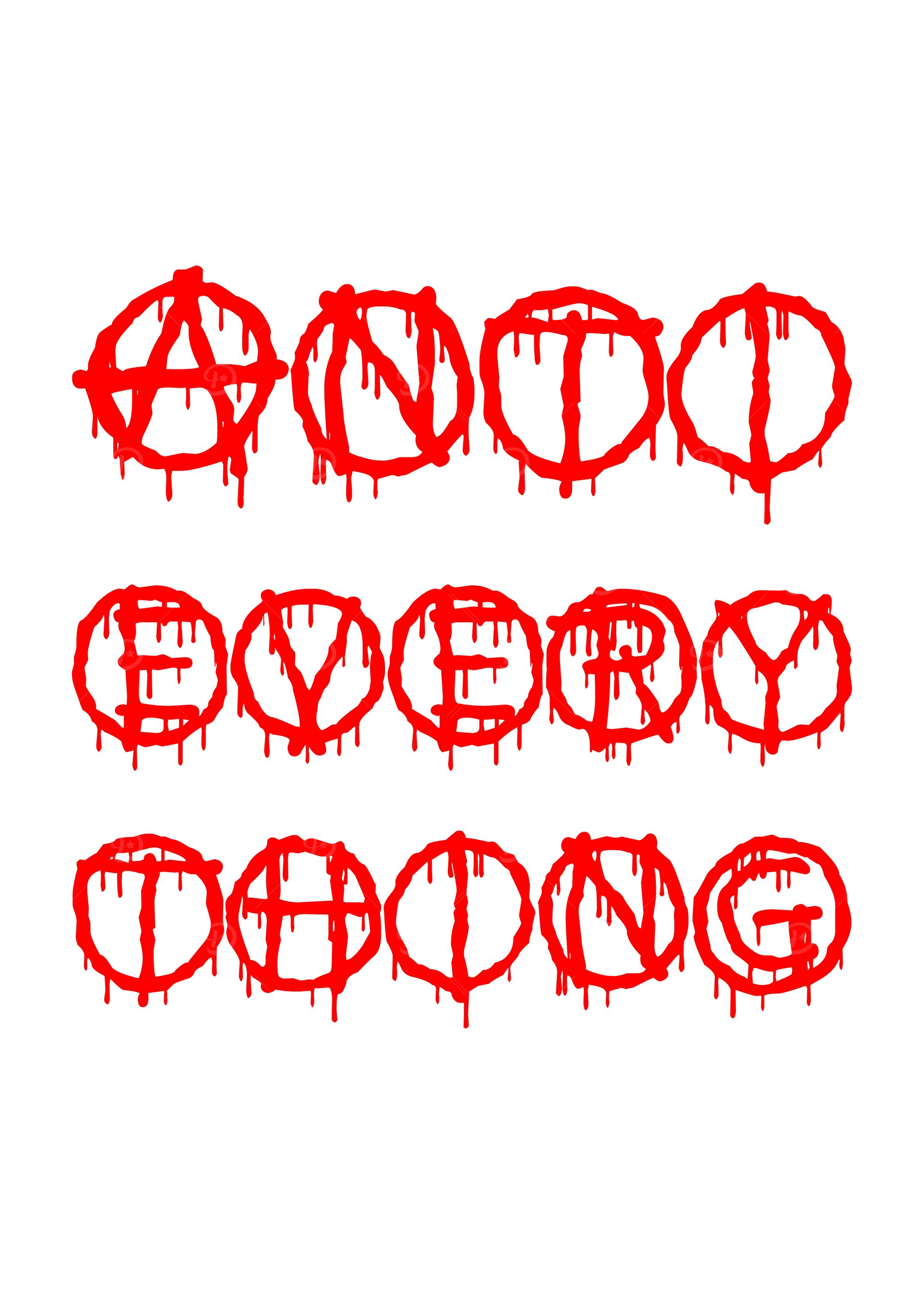 Anti Everything On White