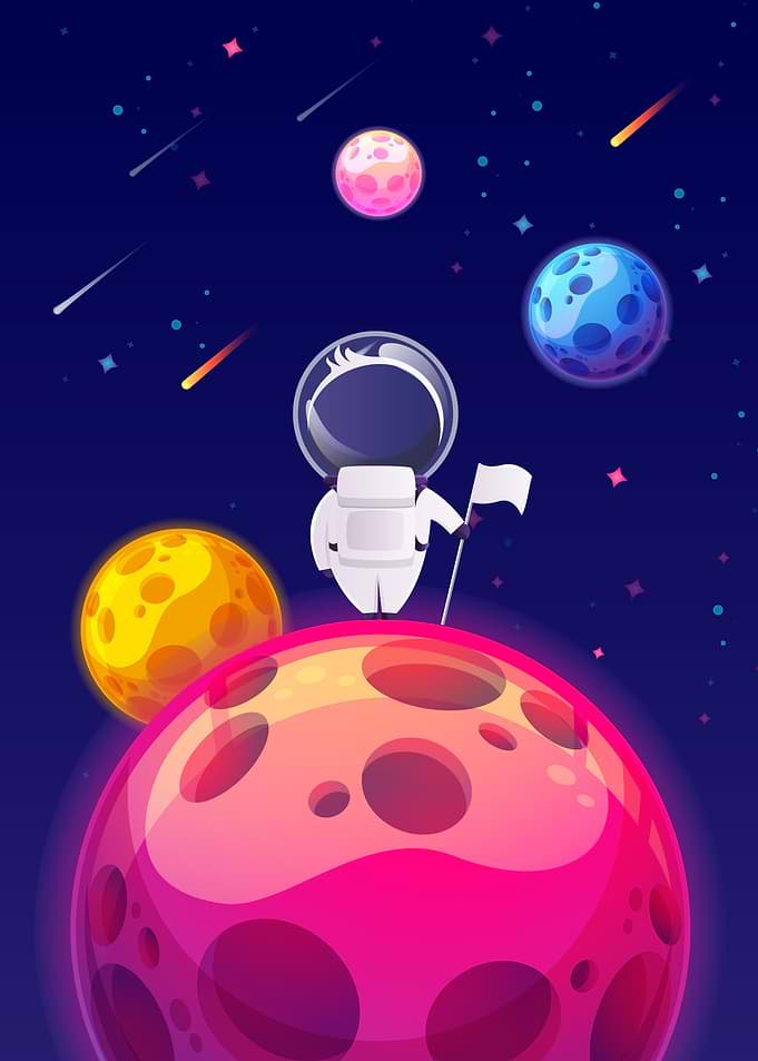 Astronaut Landing Moon