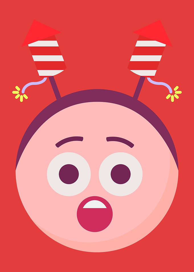 Christmas Rocket Hat Emoji