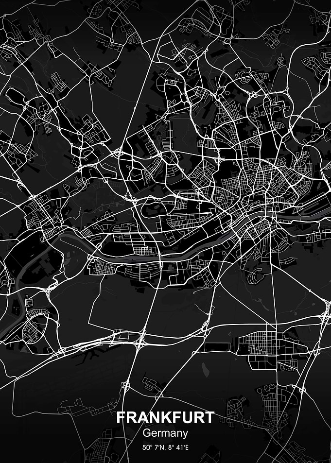 Frankfurt city map