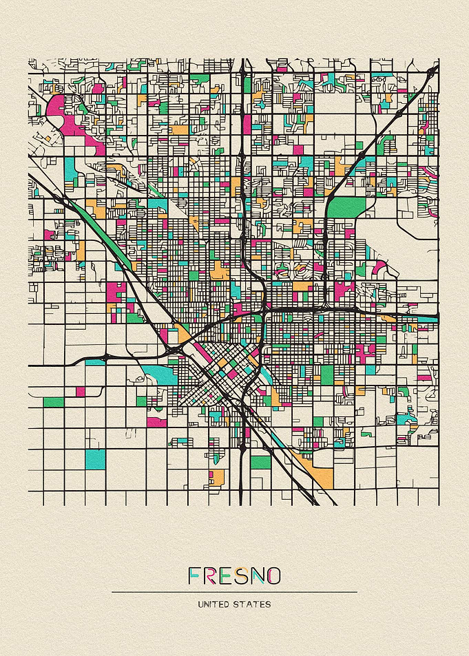 Fresno Map