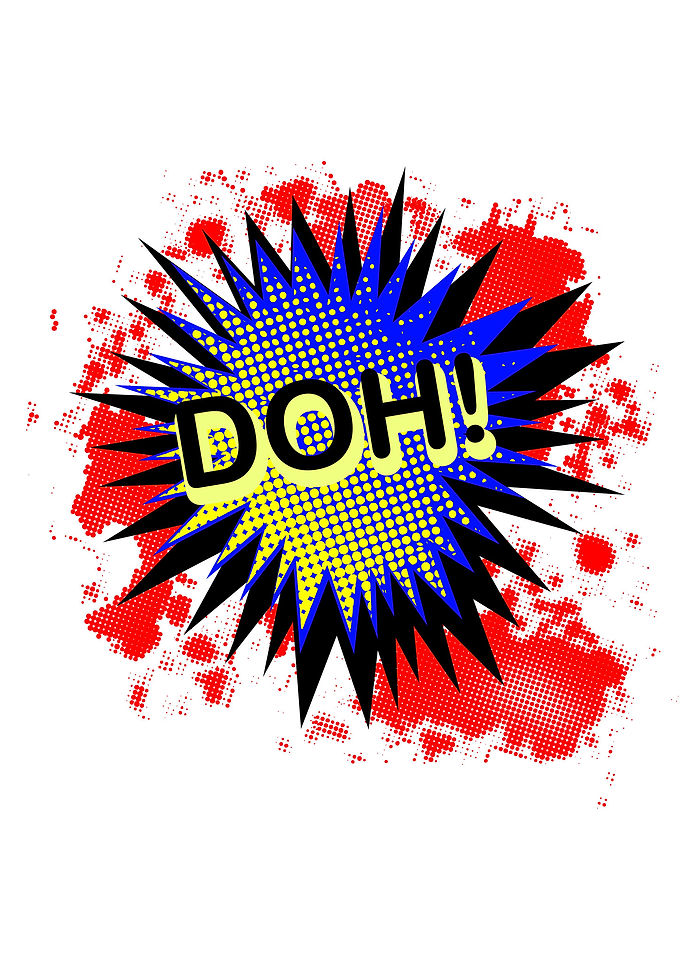 Doh Comic Exclamation