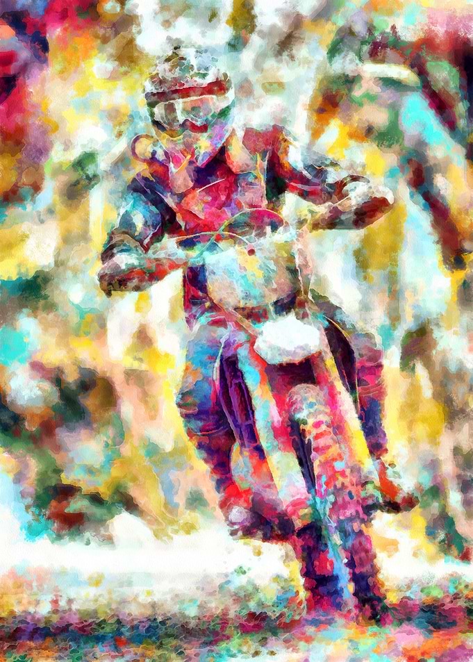 Motocross Action Paint