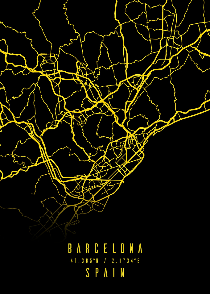Barcelona Spain City map