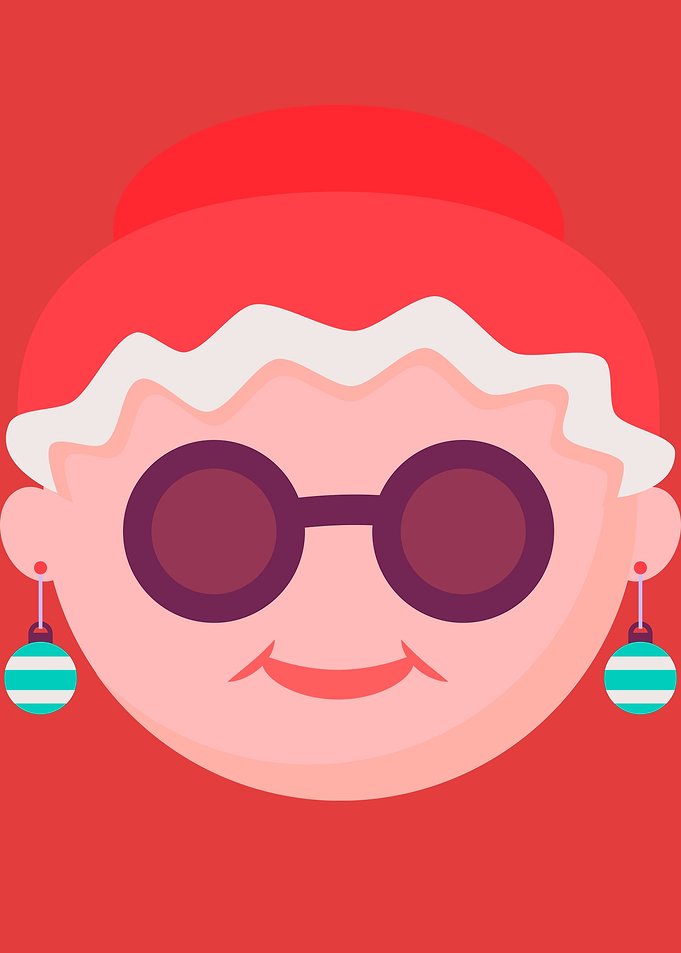 Christmas Grandma Emoji